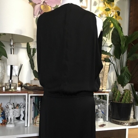 VINCE Black Drawstring Dress size S - Picture 6 of 12
